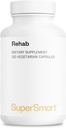 Supersmart - Rehab (Formula avanzata) - con Kudzu, Silymarin, Ginger Root, Benfotiamine - Supplemento All-in-1 | Non-GMO & Gluten Free - 120 capsule vegetariane