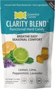 Clarity Blend Funzionale Hard Candy | Supporto stagionale Respira più facile | Limo Organico, Lime, Menta piperita, Lavanda | Gluten-Free, Non-OGM, Vegan - 24 Count (Pack of 1)