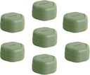 Cadence Travel Containers - Pill Case Set - Capsule da Viaggio Magnetici,Organizzatore di Medicina Del Giorno per Pillole, Integratori, & Vitamine - 7 Flex Smalls (0.56oz) per Organizzatore di Pillole Settimanale - Eucalipto