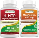 Migliori naturali 5-HTP (5-idrossitriptofano) 100 mg & Magnesio Glycinate 425 mg