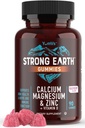 Calcio Magnesio Zinco Gummies con Vitamina D3 – Calcio Magnesio Zinco D3 Integratore Gummies Supporta Bone Forza & Supporto Immune – Tasty Kosher Gummy Vitamine – 90 Conte