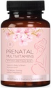 Vitamine prenatali per le donne con acido folico & DHA, supporto per lo sviluppo del cervello con Folate & Omega 3's, Multivitamina con vitamina A, C, D, B6, B12 & Iron, supplemento di gravidanza - 60 Softgels