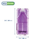 Ezy Dose Pill Cutter e Splitter con Dispenser, Pillole di taglio, Vitamine, Compresse, Lama d'acciaio inossidabile, Formato di viaggio, Colori May Vary (Pack of 2)