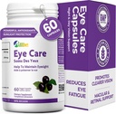 Capsule per la cura degli occhi, Confezione da 60 Lutein 20mg e Maqui Berry 60mg, Integratori per la salute degli occhi per gli adulti