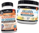 BioSchwartz Glucosamine Chondroitin MSM + Collagen Peptides Powder - Healthy Bone & Joint Support - Promuove Flessibilità & Support Cartilage