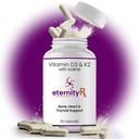 Vitamina D3 K2 5000 IU – Integratore ad alta potenza D3 e K2 per Bone, Supporto Cuore e Immune – Medico Formulato – 90 Capsule Easy-to-Swallow – Non-GMO, USA Made
