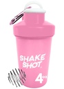 Rosa - 4oz Mini Shaker Bottiglia per pre allenamento, Creatina, Piccoli Supplementi Scoop (Not for Protein) Clip & Shaker Ball