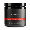 Toniiq Ultra High Purity Alpha GPC Capsule - 600mg Concentrated Formula - 90%+ Altamente purificato e Biodisponibile Nootropic - 120 capsule Alpha GPC Supplemento