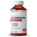 Puregen Labs Adulto ad alta resistenza Acetaminophen Liquid 500mg/15ml - 8 fl oz Rapid Burst Pain Reliever/Fever Riduttore, Cherry Flavor | Muscle & Joint Pain Relief | Artrite Pain Relief