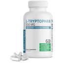 Bronson L-Tryptophan 500 MG ad alta potenza Aminoacido essenziale Supporta Rilassamento & Positivo Mood Support Non-GMO, 60 capsule