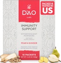 D’AO Labs Supporto per l’immunità - Boost per l’immunità - Polvere di sostegno per l’immunità effervescente - Yu Ping Feng San Herbal tradizionale cinese - Polvere effervescente con Pear-Ginger Flavor - 15 Serve individuali