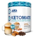 Crema di caffè Ketomate Performance ANS con polvere di olio MCT, Delizioso, Crema senza zucchero per il caffè, Tea & Shakes, Polvere perfetta di energia Keto, 20 porzioni, 15oz, Caramel Macchiato