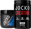 Jocko Fuel Gym Bundle - Creatina + Nitro Pop Pre polvere di allenamento (2 Pack Bundle) 30 giorni di alimentazione
