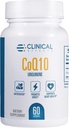 Integratore CoQ10 - Coenzima Q10 200mg - Alimentazione 30-Day - Supplemento antiossidante Ubiquinone per la salute del cuore, funzioni cognitive e supporto energetico - 1 Capsule a Day - Made in the USA