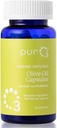 Capsule Olio Extra Vergine di Oliva PurO3 - Oli Ozonizzati Puri ad Alta Potenza per Supporti Immune & Benessere - Integratore Infuso Ossigeno Organico - 90 Veggie Softgels
