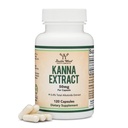 Kanna Extract Supplement (Sceletium Tortuosum) - 50mg Per Capsules, 120 Count - per il relax e la pace della mente (Min.4% Total Alkaloids) Non OGM, Gluten Free, Vegan Safe by Double Wood
