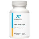XYMOGEN DHA da Algae - DHA Omega-3 Supplemento - Supporta cervello, occhio, cuore + salute immunitaria (60 Softgels)