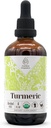Estratto privo di alcol organico currico USDA | Supplemento dietetico, Tintura ad alta potenza | Natural Certified Organic Turmeric (Curcuma Longa) Radice secca (4 oz)