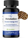 NatureKue Metabolism | Gestione del peso naturale & supporto energetico | Salute immunitaria e digestiva | Estratto di tè di puerh, tè verde, supplemento di erbe per il metabolismo Boost – 60 capsule vegetariane