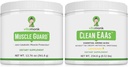 VitaMonk Muscle Guard & Clean EAA Bundle, HMB, EAAs, Vitamina D, Magnesio, 9 aminoacidi essenziali per la crescita del muscolo, il recupero e le prestazioni, il aroma di limonata, nessun dolcificante artificiale