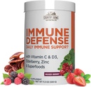 COUNTRY FARMS Immune Defense Superfoods, Integratore di supporto immunitario, Vitamina C con Black Elderberry, Echinacea, Turmeric, Supports Hydration, con Probiotici e Prebiotici, Aroma di bacche, 40 Servings