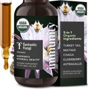 Meraviglioso Fungi Estratto di funghi gocce - Immunity Elixir with Turkey Tail Mushroom Extract, Maitake, Anziani, Chaga & Astragalus - 5-in-1 Organic Immune Support Supplement, 30 Serve, 1 fl oz
