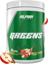 Alpha Supps - Alpha Greens Supplement | Frutta e Verdura Superfood Powder | Oltre 40 ingredienti naturali basati sulle piante | Prebiotici & Probiotic Digestive Support Blend - 30 Serve (Apple Cinnamon)