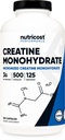 Nutricost Micronized Creatina Monoidrato 3.000mg 500 Capsule, 125 Serve, 750mg di Creatina Monoidrato Per Capsule