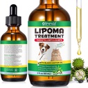Lipoma Trattamento obiettivi Guardia per cani Lumps e Bumps 2 fl.oz, Lipoma Trattamento per cani Gatti, Soften Fatty Lumps & Bumps, Olio di ricino per animali, Supplementi Lipoma Riduzione, Supporto immunitario