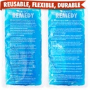 Perfect Remedy 2-Pack Gel Ice Pack per lesioni riutilizzabili, Hot & Cold Pack che è durevole, morbido e flessibile, rapido sollievo & recupero (blu, Reg 2PK)