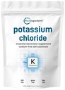 Polvere di cloruro di potassio, 1 KG (35 oncia) | Sostituto di sale e Idratazione essenziale Integratore di elettroliti | Supporta l'equilibrio minerale, cuore, giunto e salute immune | Filler libero, dissolves facilmente