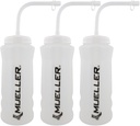 Mueller Quart Bottiglia w/ Straw, colore naturale w/ lettere nere (3-Pack)