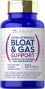 Carlyle Bloat & Gas Support for Men & Women | 120 compresse | Pillole di resistenza extra | Supplemento con enzimi, curcuma, Ginger & More | Formula non OGM & Vegetariana
