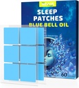 Dormire Patch, 60 Blue Bell Sleep Patches per Adulti Extra Forza, Ingredienti vegetali naturali di Sleep Patch, Skin-Friendly & Last All Night