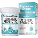 Probiotici CHOICE Beginner del medico 15 miliardi di CFU - 6 Strains Diverse & Prebiotici Organici, progettati per la salute generale digestiva e supporta costipazione occasionale, diarrea, gas &amp; Bloating