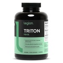 LEGION Triton Fish Oil Capsule - Triple Strength Omega 3 acidi grassi essenziali con vitamina E & olio di limone per assorbimento massimo, freschezza e purezza - 2400mg EPA & DHA Per porzione, 30 Svgs