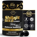 Pure Himalayan Shilajit Gummies – 75%+ Acido Fulvico, Grado d'oro ad alta potenza – Blend for Energy, Vitality & Immune Support, Travel - Friendly, Tamarind Flavor – 60 Gummies