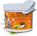 Pulizie per occhi per cani Pulitori per occhi per gatti Pulitori per cani Pulitori per lacrima per cani Pulizie per capelli 100PCS 3 pollici Tergicristalli per cani Pulizie per occhi per animali Pulitori per occhi per cucciolo