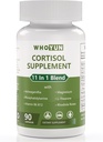 Supplemento di Cortisol per le donne, 11 in 1 miscela di Cortisol inferiore con Ashwagandha, Phosphatidylserine, Magnesio, L-teanina, Vegan, 90 capsule