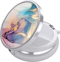 Nipichsha Pill Box, Small Pill Case for Purse & Pocket, Cute Travel Medicine Organizer, Portable Medicine Container Holder to Holder to Hold Vitamins, Medication, Fish Oil & Supplement, Ink Pink Marble
