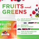 Frutti e verdi polvere probiotica organica: 30 Serve per uomini e donne. Vegan con 10 miliardi di CFU, Spirulina, Kale, Spinach, Chlorella, Elderberry, Enzimi digestivi - Probiotici
