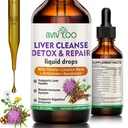 Detox & Repair Liquid Drops - 2000mg Milk Thistle, Radice di Dandelion, Artichoke, Estratto di Silymarin, & Erbe Turmeric - Vegan, Non-GMO - 2 Fl Oz (60ml) Bottiglia
