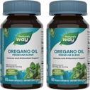 Olio di origano naturale – Integratore di supporto immunitario* - 75-85% Carvacrol – Gluten Free – 60 capsule vegane (2 Pack)