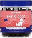 PupGrade Skin & Coat Soft Chew Supplement per i cani – Supporta la pelle sana, il cappotto e la funzione immunitaria - Ricco di olio di pesce naturale, acidi grassi Omega, e vitamine – 60 Soft Chews