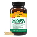 Country Life, Coenzyme B-Complex Vitamin, Support Energy e Metabolismo, Supplemento giornaliero, 240 ct