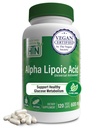 Sanità Thru Nutrition Alpha Lipoic Acid 600mg 120 Servings | Certificata Vegan | Antiossidante Universale | Non-GMO, Terza Parte Testata, Ipoallergenico, Gluten Free, Soy Free ALA Capsule
