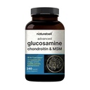 NatureBell Advanced Glucosamine Chondroitin MSM Supplement, 240 capsule | 10-in-1 Joint Support Complex – con acido ialuronico, collagene, curcuma, Boswellia, & More – Non-GMO