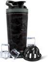 Bottiglia di agitatore in acciaio inossidabile coibentata | 26oz, nero camo | Freddo per 30+ ore | Coppa coibentata con Agitatore Twist-on | Bottiglia senza odori per frullati di proteine, acqua, smooti, cocktail