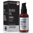 Beardbrand Beard Oil per gli uomini con Jojoba & Vitamina E – Softens Stubble, Condizioni Skin & promuove la crescita del cuscinetto | Teakwood, Rosemary, & Citrus Scent | 2 fl oz