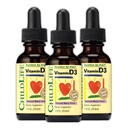 BALDLIFE ESSENTIALS Vitamina D3 Gocce per bambini, bambini, & bambini - Liquid Vitamina D Gocce, 500 IU per goccia, Immune & Bone Assistenza sanitaria, Berry naturale - 1 Fl Oz (Pack of 3)